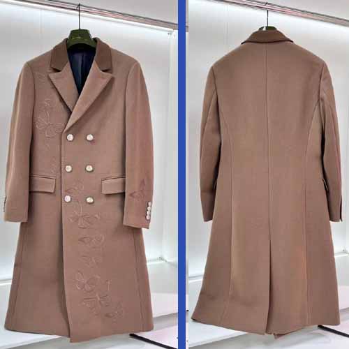 25FW 에르메스 버터플라이 자수 울 롱코트  1205