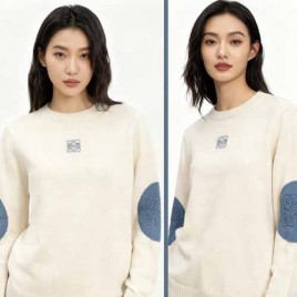 25FW 로에베 자수 엘보우 로고 스웨터 1212
