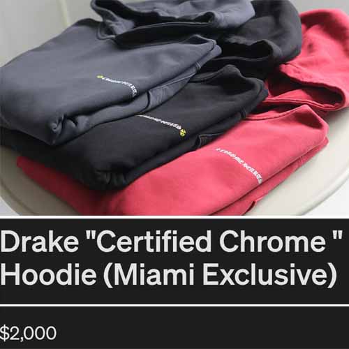 크롬하츠 x 드레이크 후디 3종 1212