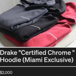 크롬하츠 x 드레이크 후디 3종 1212