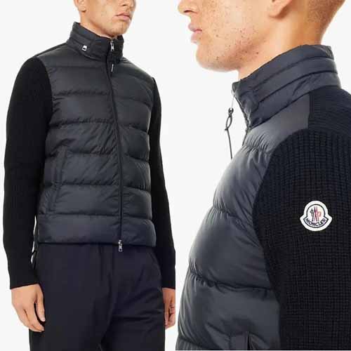 몽클레르 암로고 패치 울 믹스 다운 패딩 2종