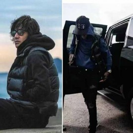 크롬하츠 은 925 양가죽 다운 베스트 조끼 1218