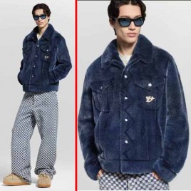 25FW 루이비통 밍크 데님 블루 트러커 재킷 1228