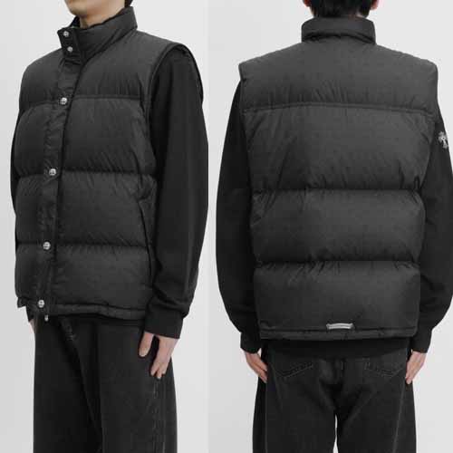 크롬하츠 구스다운 베스트 블랙조끼