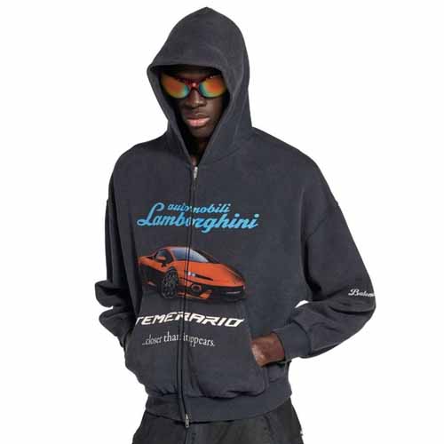 발렌시아가 x 람보르기니 오토모빌리 후드집업