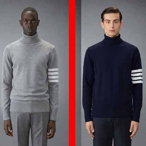 톰브라운 4바 클래식 터틀넥 스웨터 2종