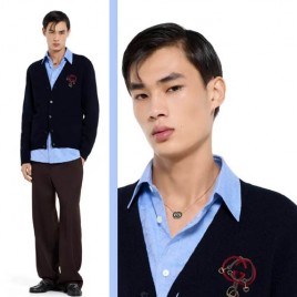 26ss 구찌 자수 로고 카디건 0109