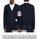 톰브라운 4바 기모 네이비 커플 카디건