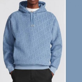 디올 오블리크 테리 자카드 릴렉스핏 후디 맨투맨