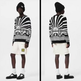 루이비통 Merino 울 Jacpuard 풀오버 2종