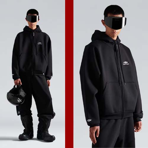 26ss 발렌시아가 3B 스포츠 아이콘 후디 재킷 0206
