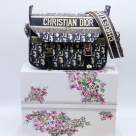 디올 오블리크 로고 메신저 백