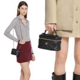 구찌 GG 레더 블랙 백