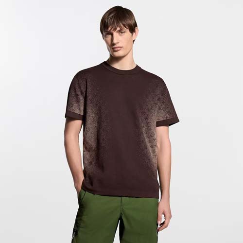 26ss 루이비통 모노그램 자카드 쇼트 슬리브드 크루넥 니트 0312