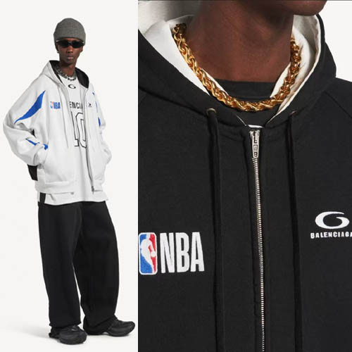 26ss 발렌시아가 x NBA 플리스 집업 후디 2종 0326