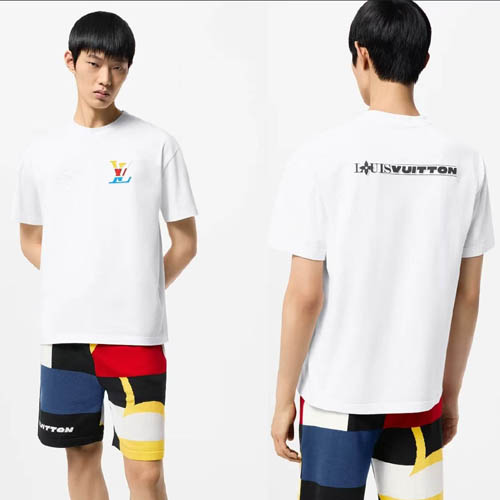 26ss 구찌 그래픽 코튼 반팔 티셔츠 밀키 화이트 0326