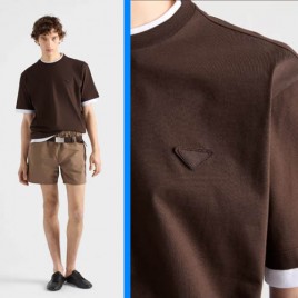 26ss 프라다 로고 2중 라운드 티셔츠6종  0405