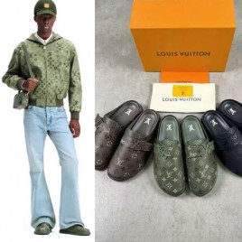 26ss 루이비통 모노그램 LV 이지 레더 뮬 5종 0406