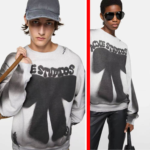 26ss 아크네스튜디오 플리스 로고 스웨트 셔츠 0409