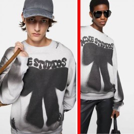 26ss 아크네스튜디오 플리스 로고 스웨트 셔츠 0409