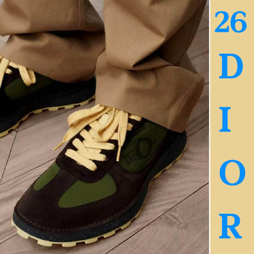 26ss 디올 스쿼시 패브릭 레더 스니커즈 2종 0410