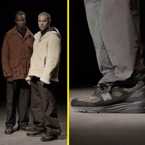 스톤아일랜드 x 뉴발란스 991V2 Made 레더 스니커즈 2종 0412