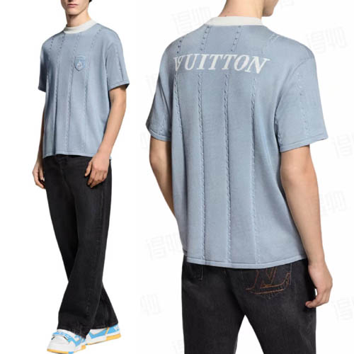 26ss 루이비통 Silk-Cotton Short-Sleeved Crewneck 0415