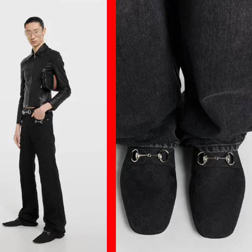 26ss 구찌 GC 리가초 커플 레더 빈티지 로퍼 0419