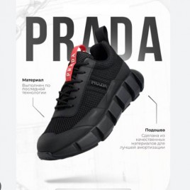 PRADA luna rossa 21 black and red 스니커즈