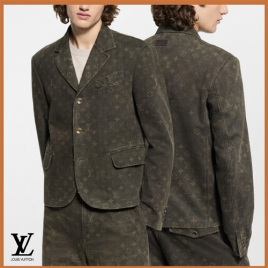 26ss 루이비통 모노그램 자카드 블루종 브라운 재킷 0524